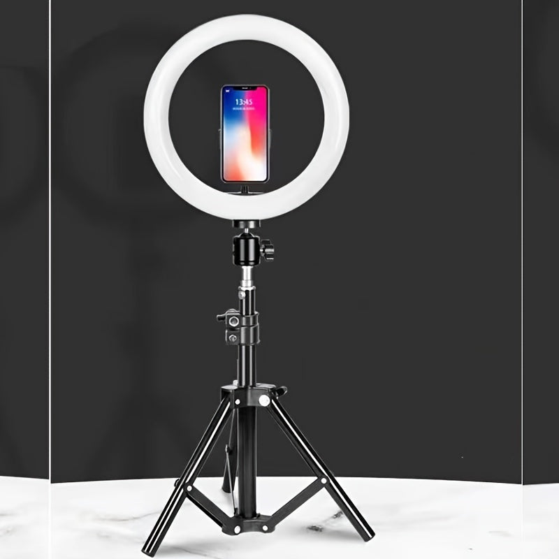 10-Inch LED Ring Light with Adjustable Tripod