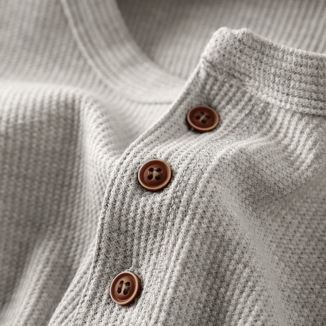 Men's Soft Cotton Henley Neck Shirt