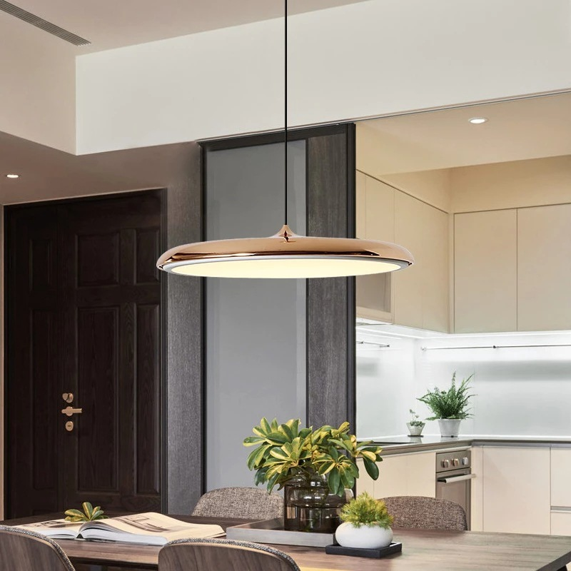 Scandinavian LED Pendant Light - Metal & Acrylic Design