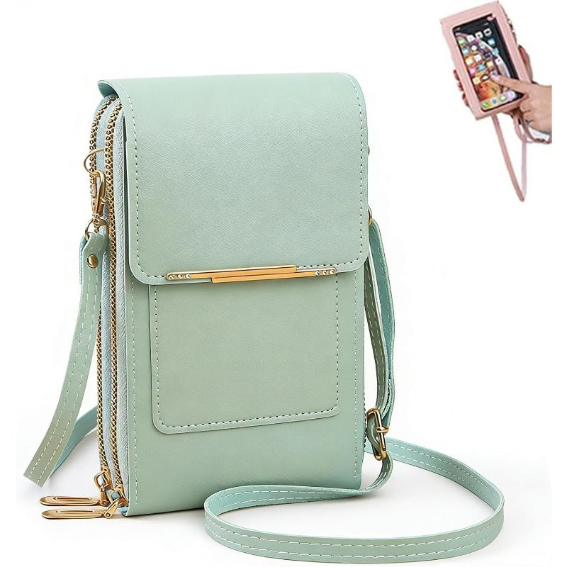 RFID Anti-Theft Crossbody Phone Wallet, Fits 6.7" Phones