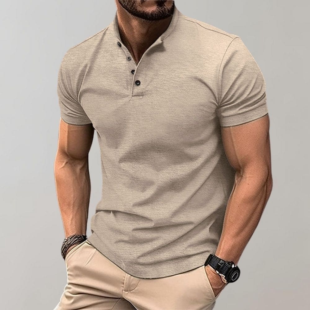 Men's Elegant Casual Polo Shirt - Multiple Colours