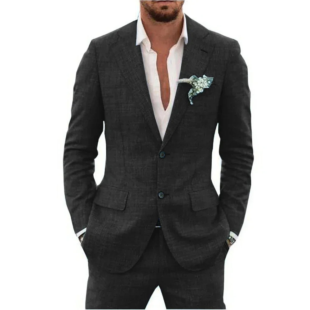 Men's Linen-Blend Suit for All Occasions