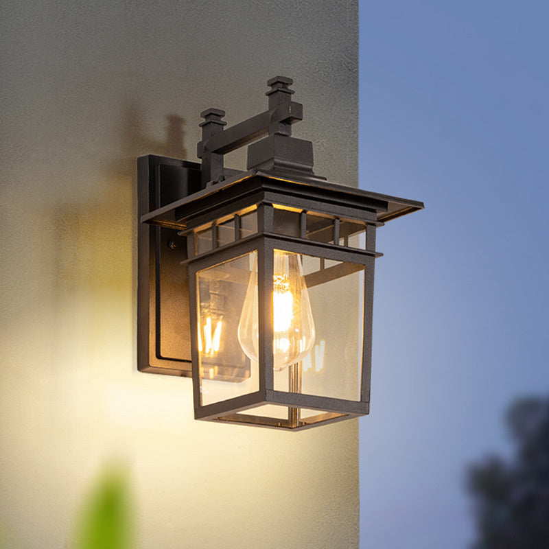 Outdoor Waterproof Lantern Wall Light, E27 Fitting
