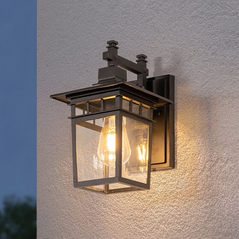 Outdoor Waterproof Lantern Wall Light, E27 Fitting