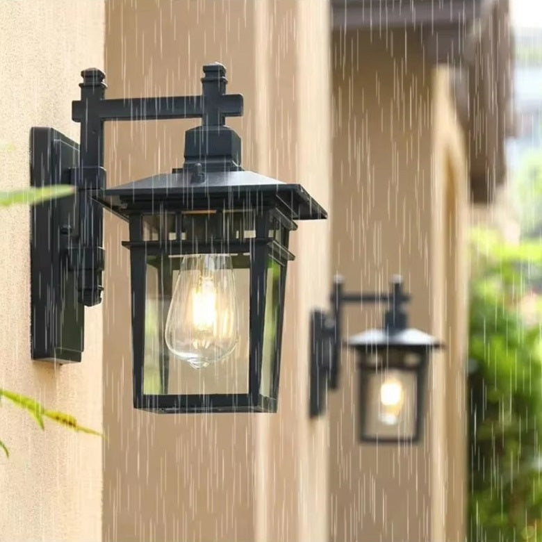 Outdoor Waterproof Lantern Wall Light, E27 Fitting