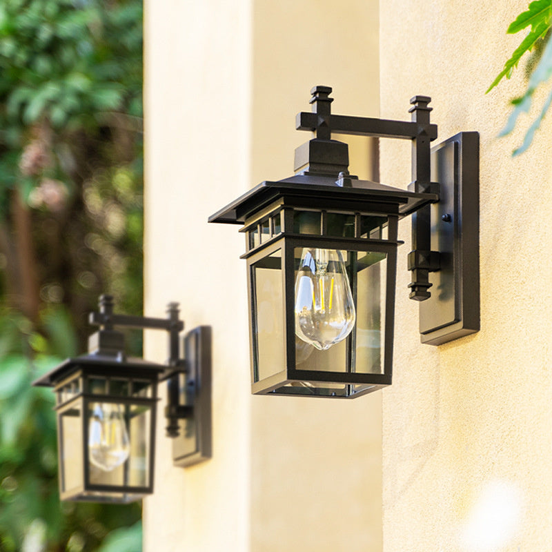 Outdoor Waterproof Lantern Wall Light, E27 Fitting