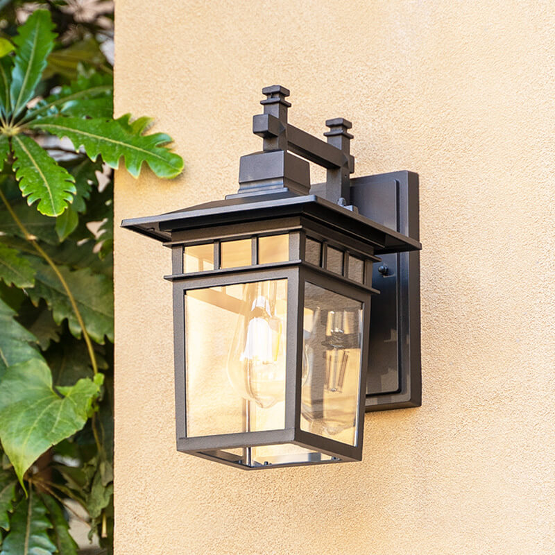 Outdoor Waterproof Lantern Wall Light, E27 Fitting