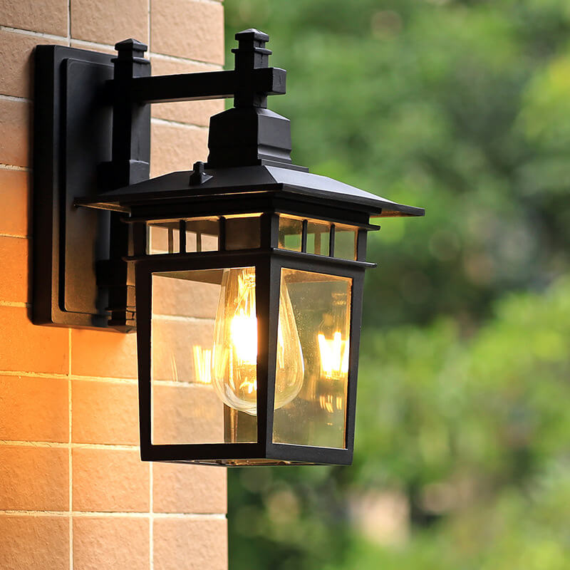 Outdoor Waterproof Lantern Wall Light, E27 Fitting