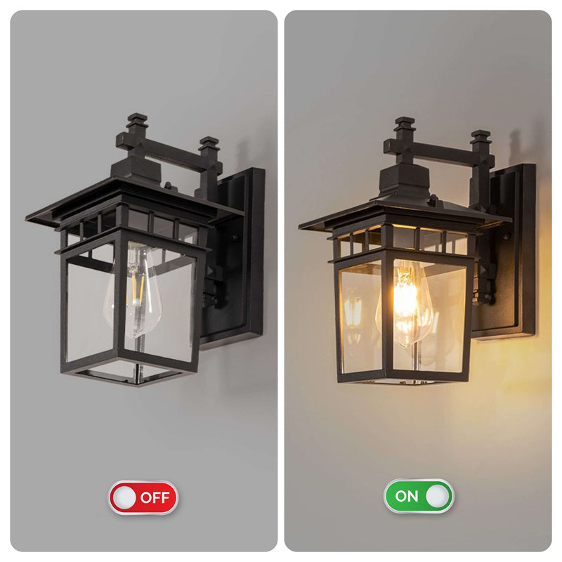 Outdoor Waterproof Lantern Wall Light, E27 Fitting