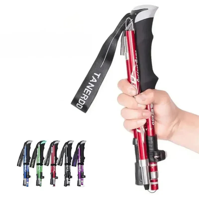 Foldable Aluminum Trekking Pole for Hiking & Trails