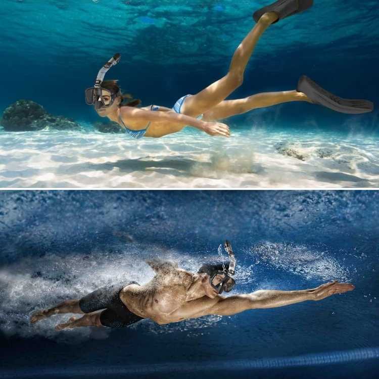 Foldable Full-Face Snorkel Mask with 180° Panoramic View