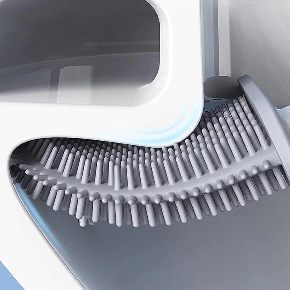 Silicone Toilet Brush - Rust-Free Flexible Cleaning Brush
