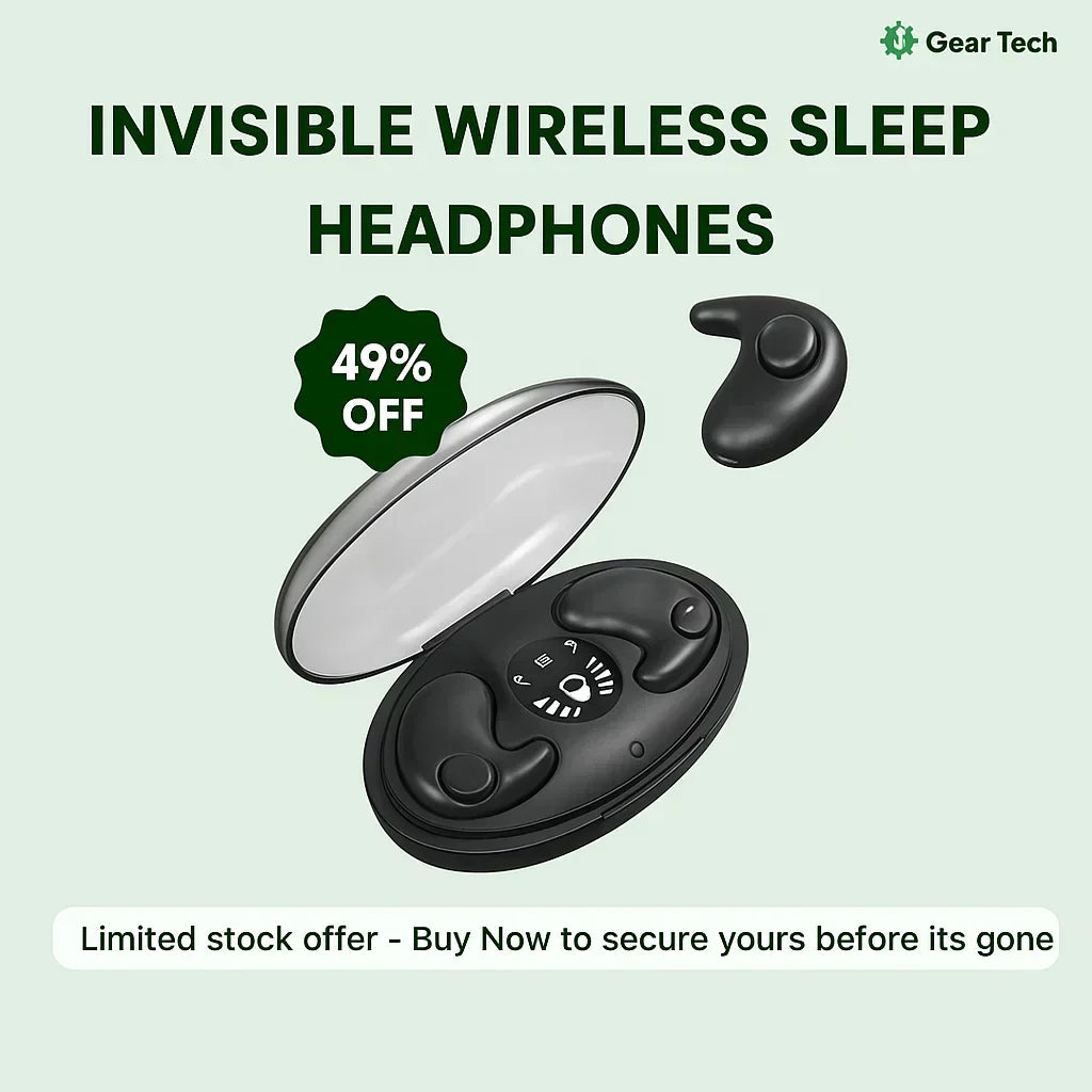 Invisible Wireless Sleep Headphones for Side Sleepers