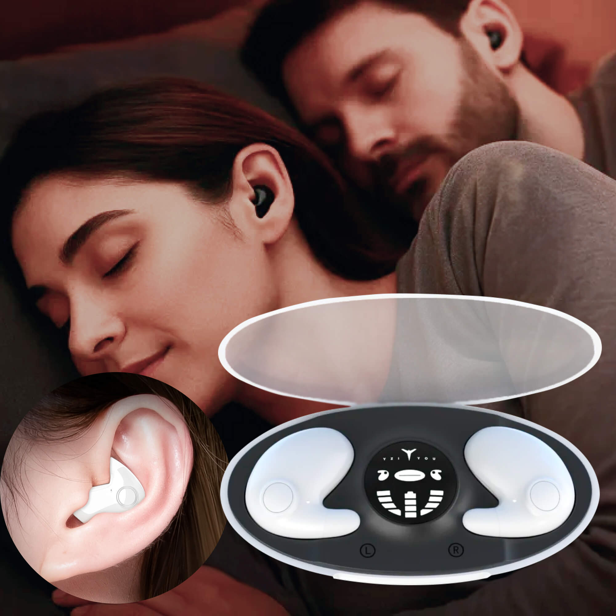 Invisible Wireless Sleep Headphones for Side Sleepers