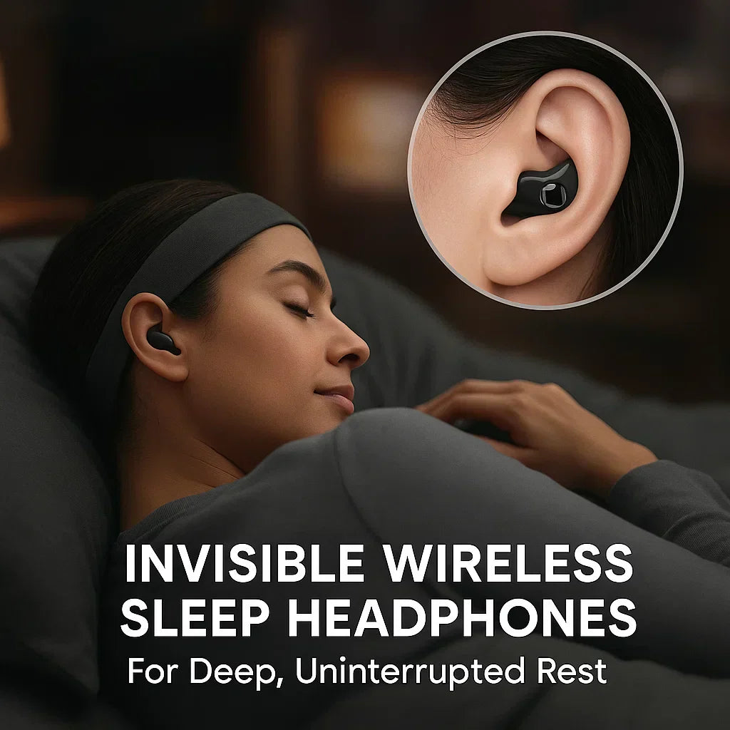Invisible Wireless Sleep Headphones for Side Sleepers