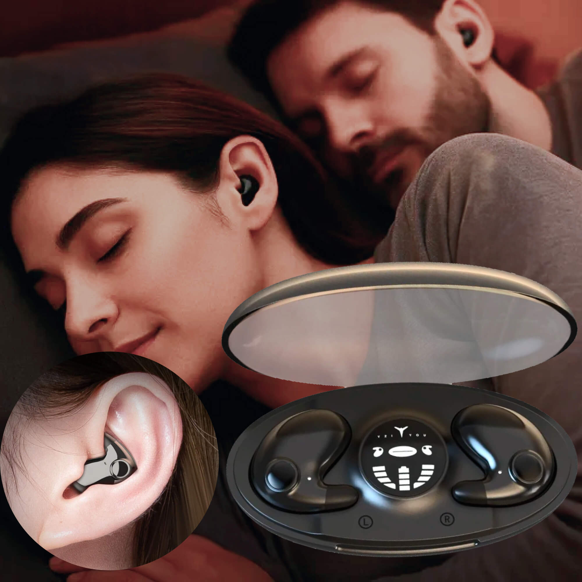 Invisible Wireless Sleep Headphones for Side Sleepers