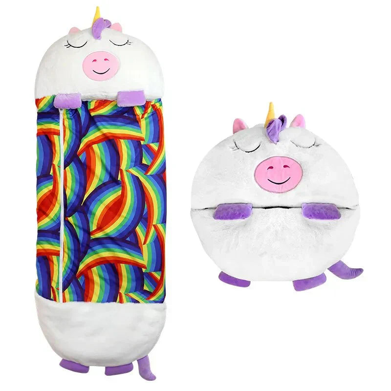 Kids' 2-in-1 Sleeping Bag & Cuddle Toy - SleepyBuddy