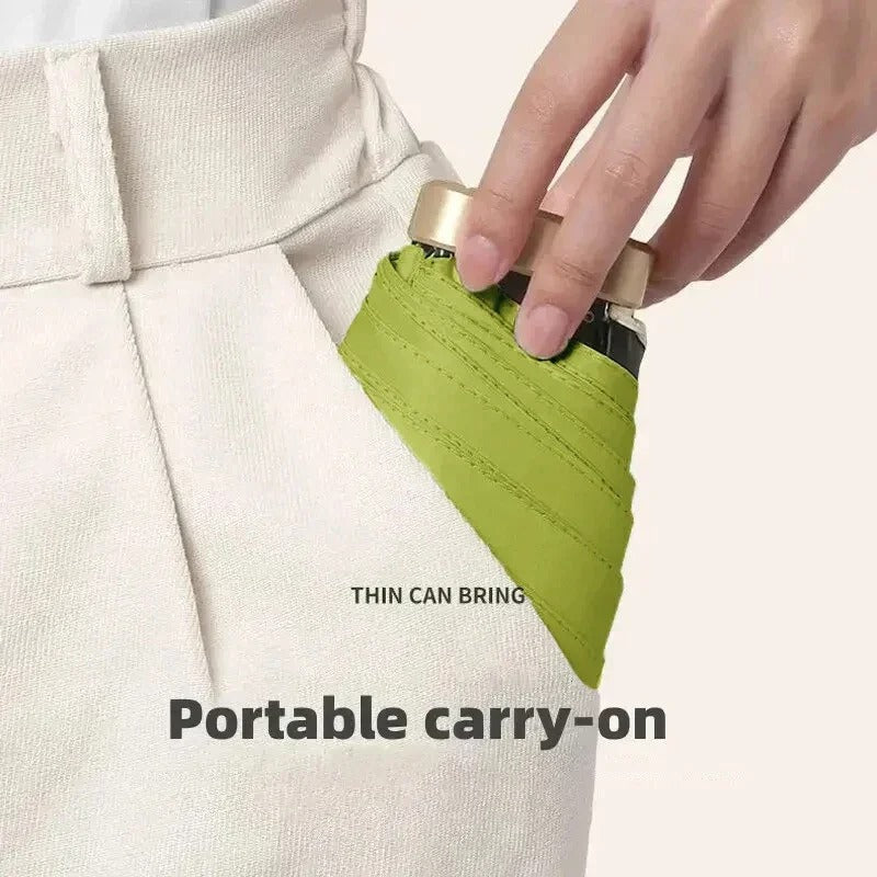 Foldable Mini Umbrella – Compact, UV Protection & Wind-Resistant