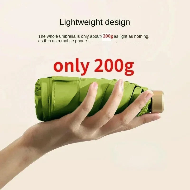 Foldable Mini Umbrella – Compact, UV Protection & Wind-Resistant