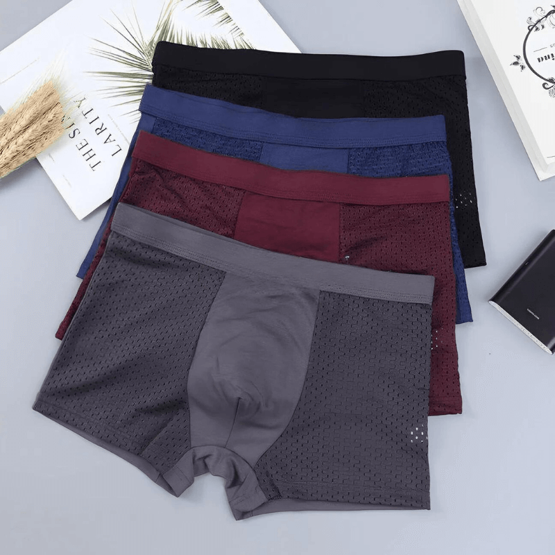 Men's Breathable Boxer Shorts - All Season Comfort