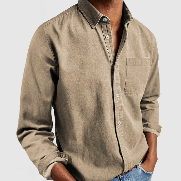 Men's Casual Denim Shirt - Soft Premium Cotton