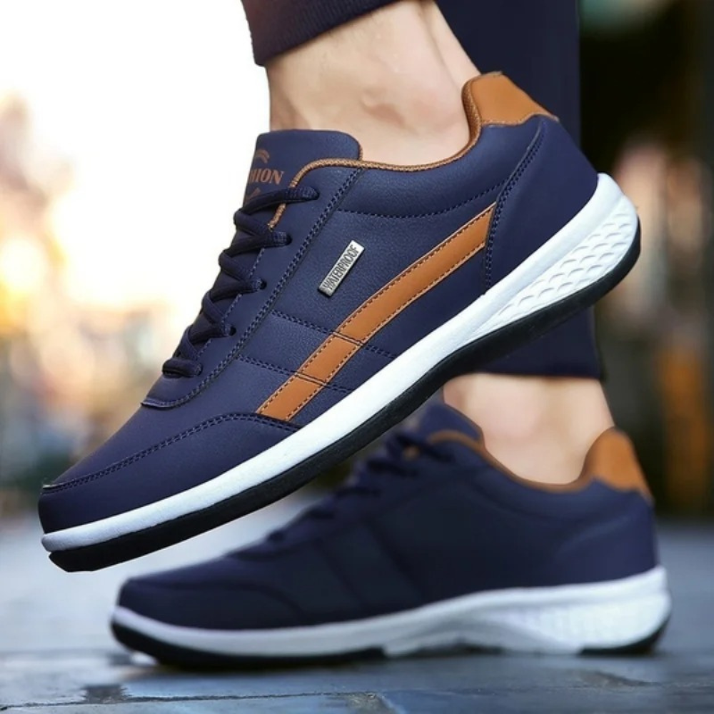 Men's Orthopedic Leather Sneakers for Comfort & Style