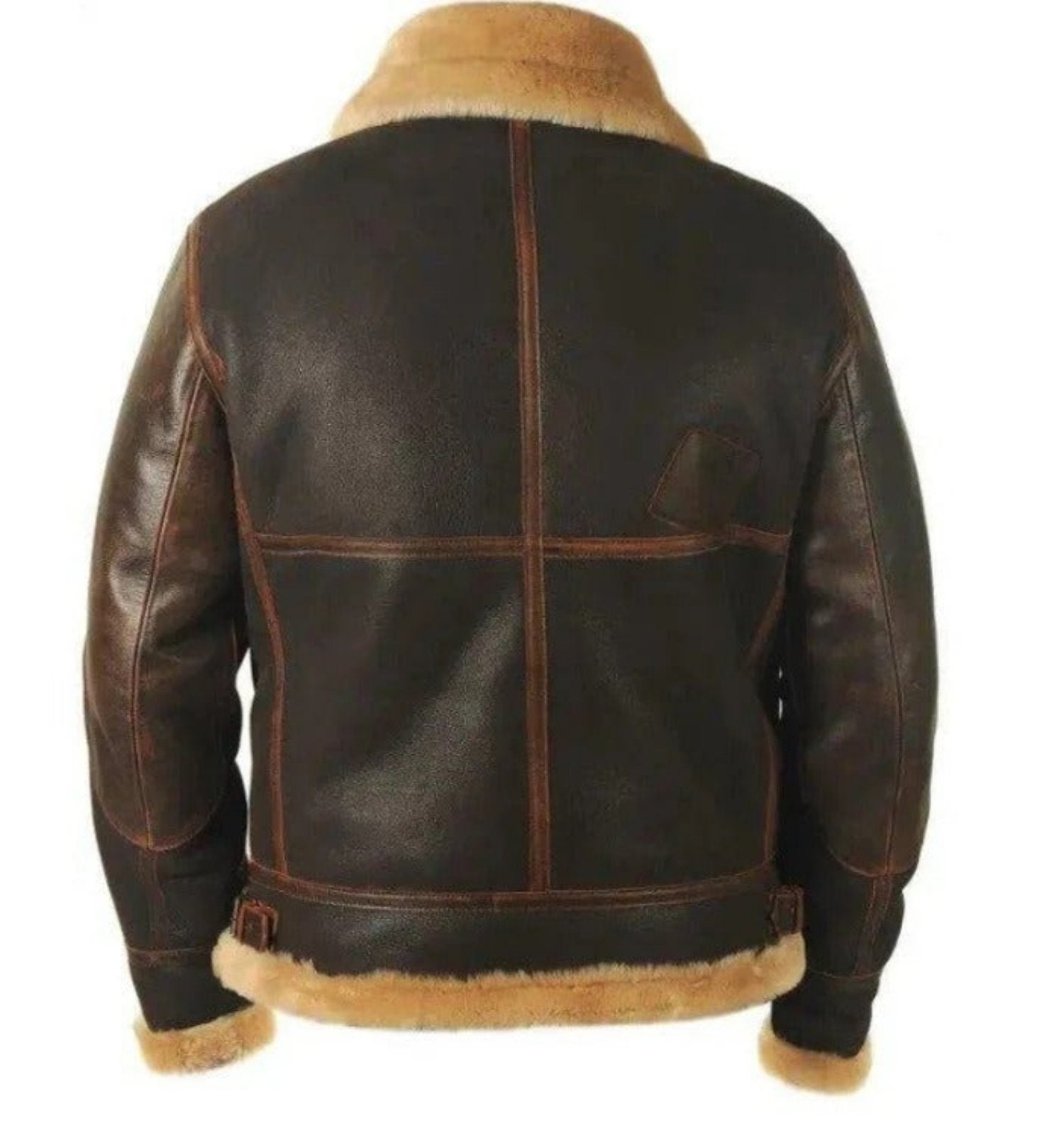 Men's Thick Vintage Leather Jacket for Autumn & Winter
