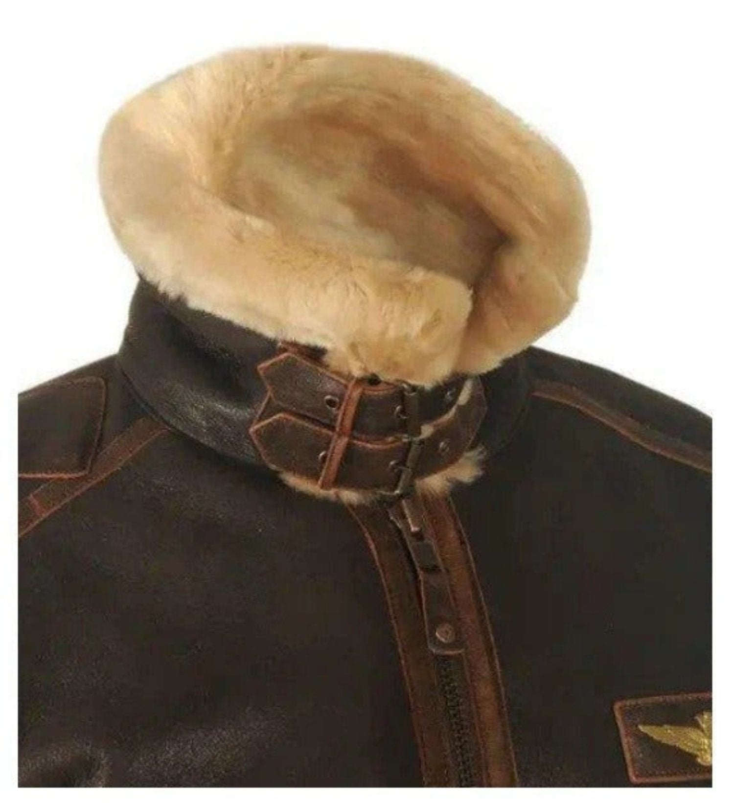 Men's Thick Vintage Leather Jacket for Autumn & Winter
