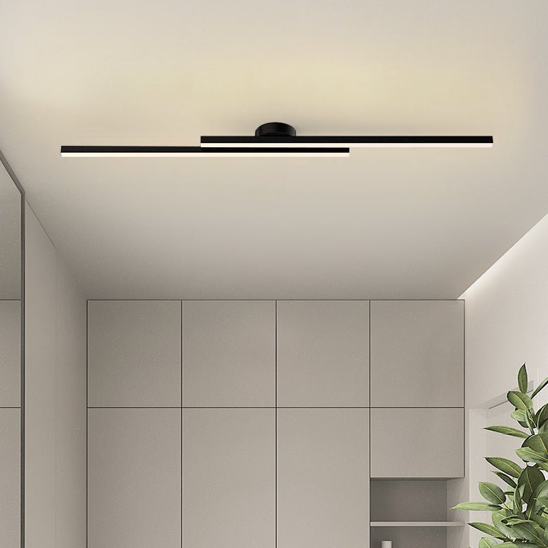 Modern Aluminium LED Semi-Flush Ceiling Light
