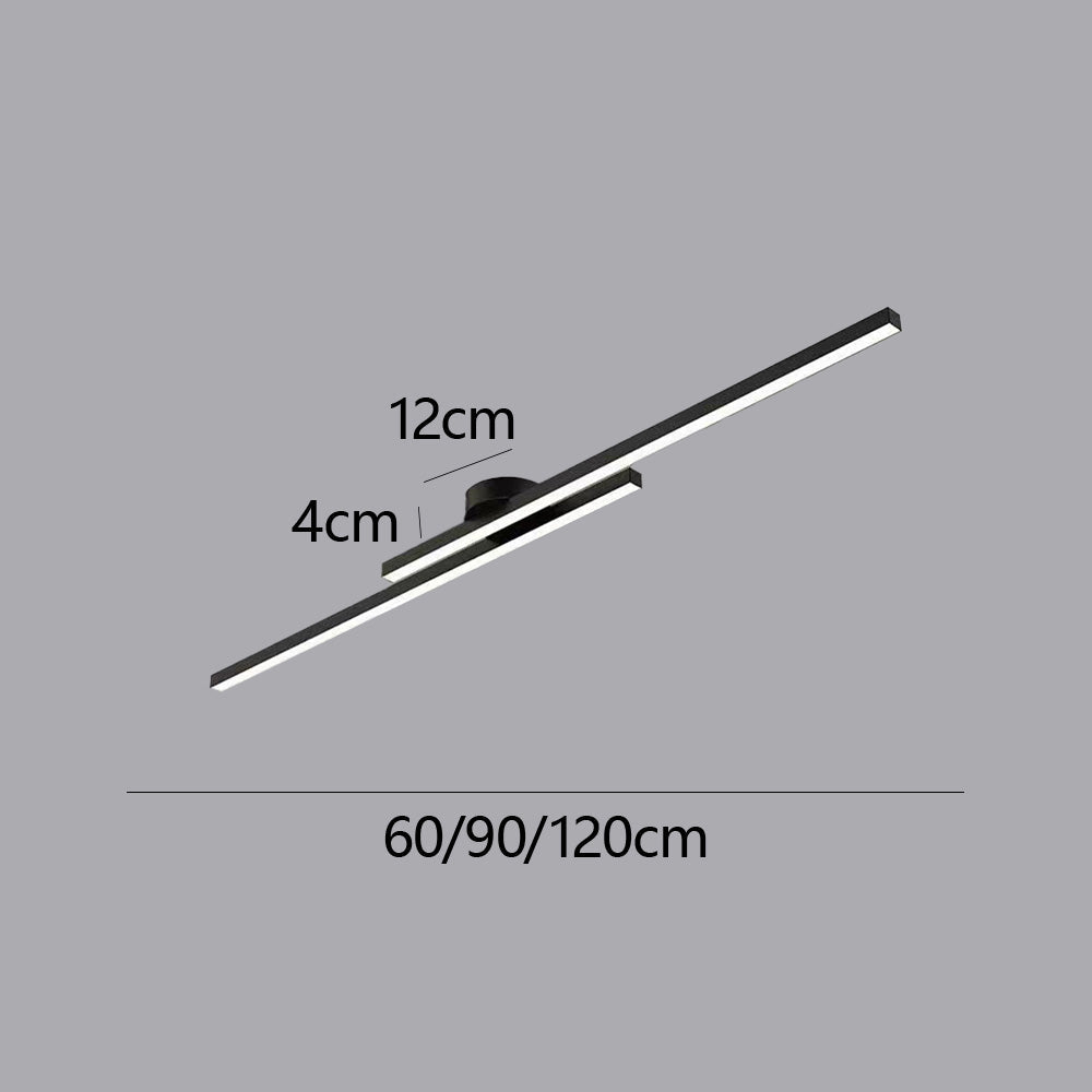 Modern Aluminium LED Semi-Flush Ceiling Light