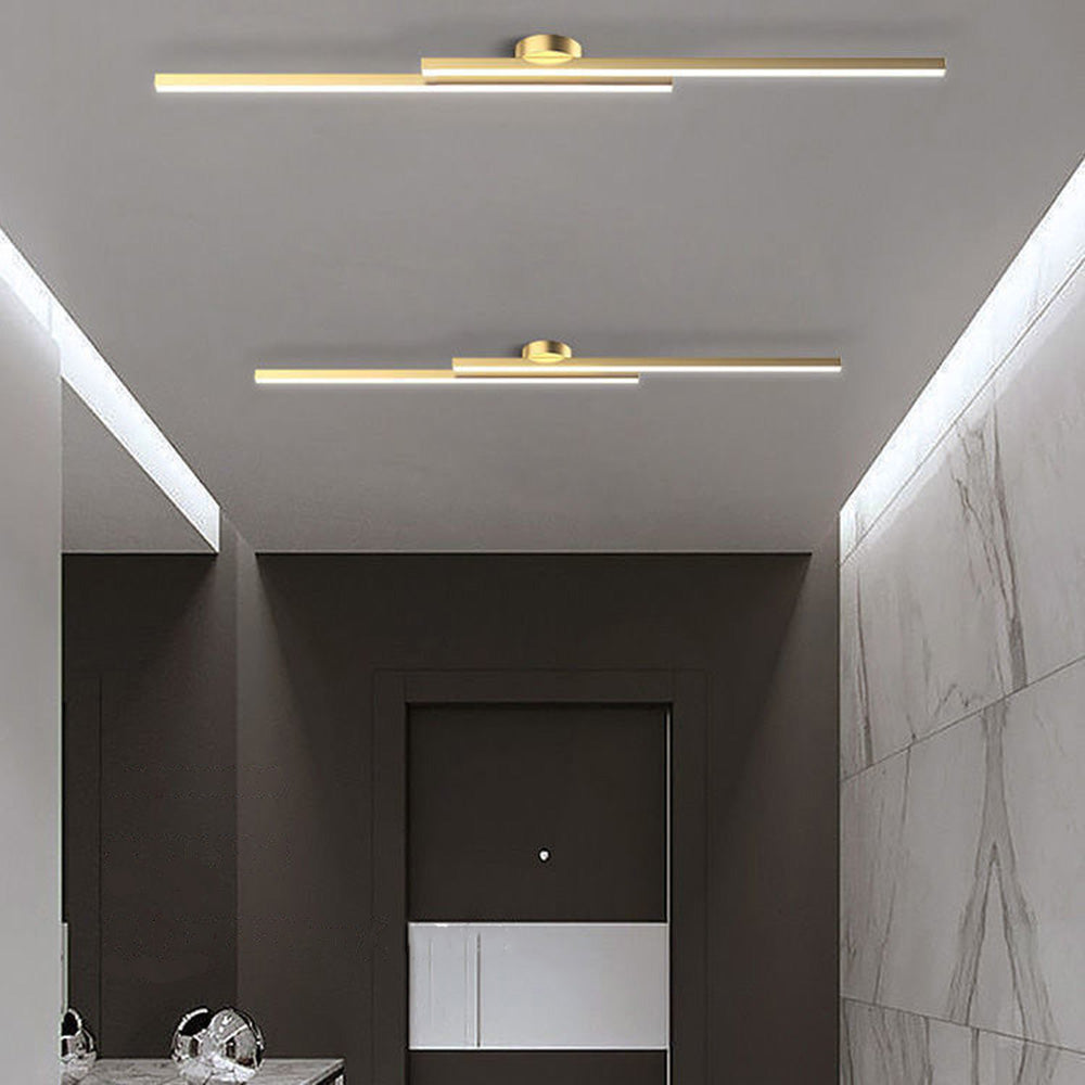 Modern Aluminium LED Semi-Flush Ceiling Light