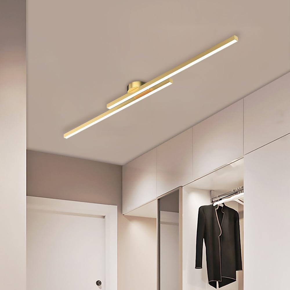 Modern Aluminium LED Semi-Flush Ceiling Light