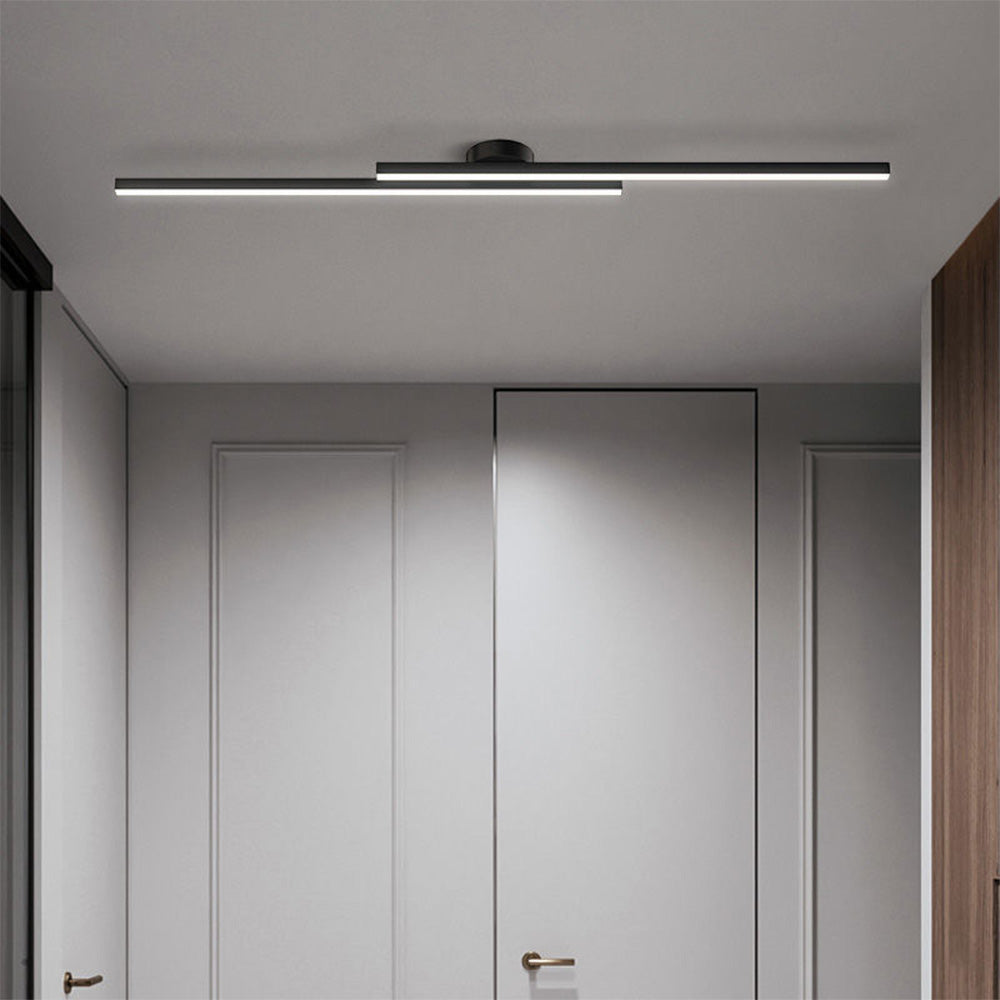 Modern Aluminium LED Semi-Flush Ceiling Light