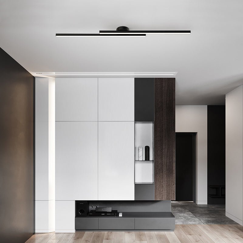 Modern Aluminium LED Semi-Flush Ceiling Light