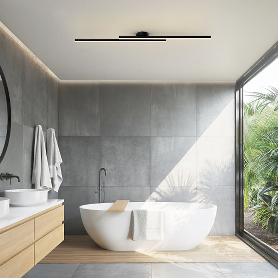 Modern Aluminium LED Semi-Flush Ceiling Light
