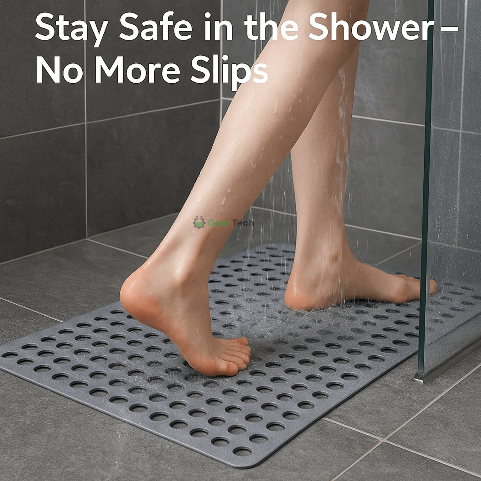 Non-Slip Shower Mat for Safe Bathroom Comfort