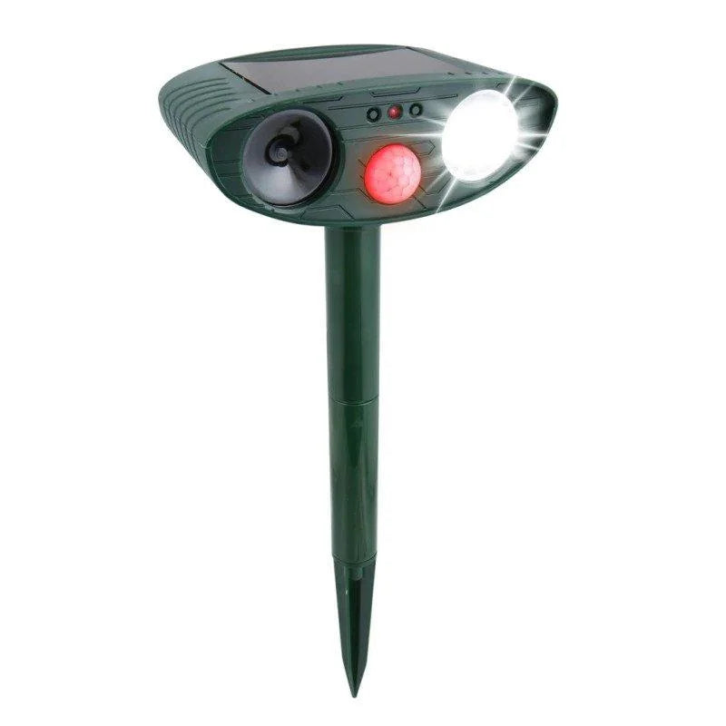 Solar-Powered Ultrasonic Deer Repeller for Gardens