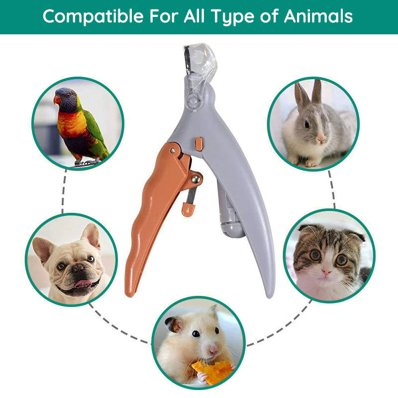 Pet Nail Clipper with LED Light and Protective Sensor