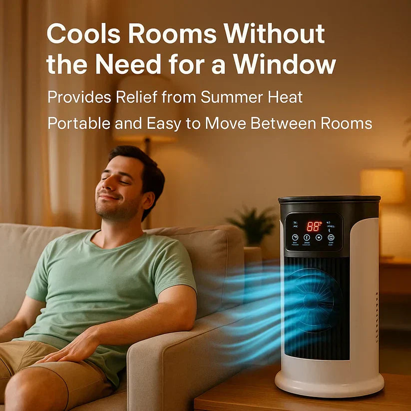 Portable Room Air Conditioner - Windowless & Energy Efficient