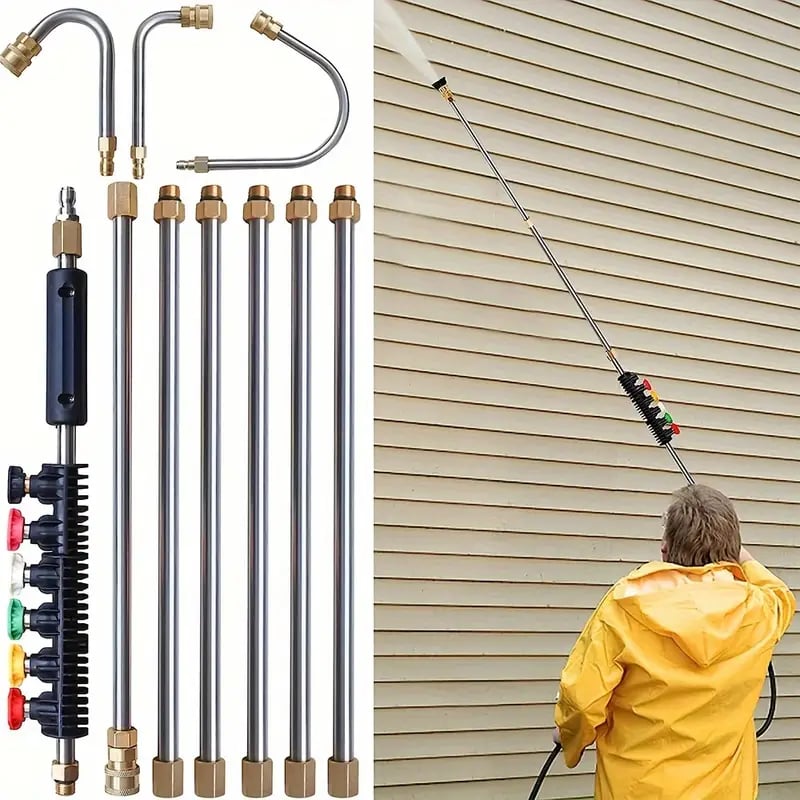 Telescoping High-Pressure Washer Wand Set - 4000 PSI