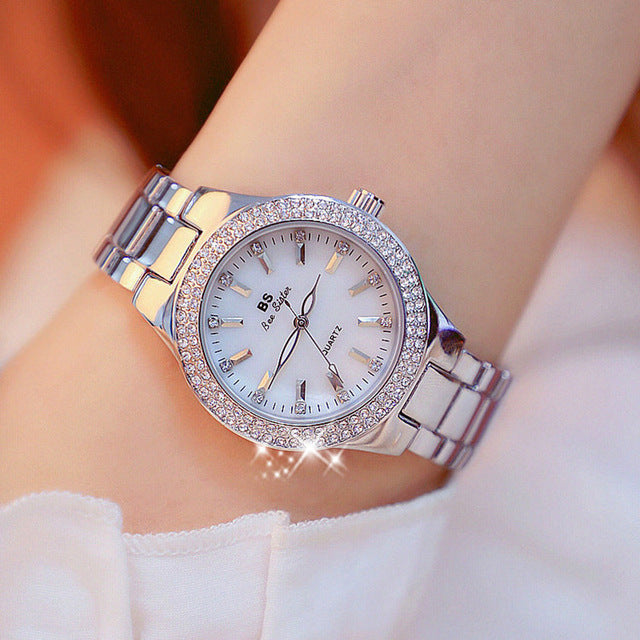 Esmée Women's Stainless Steel Quartz Watch – 32mm Silver