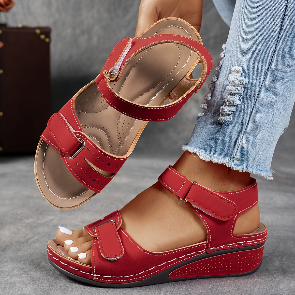 Women's Orthopedic Comfort Sandals, Adjustable Straps