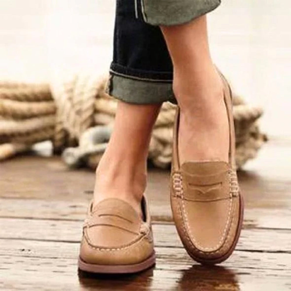 Women's Orthopedic Leather Slip-On Shoes