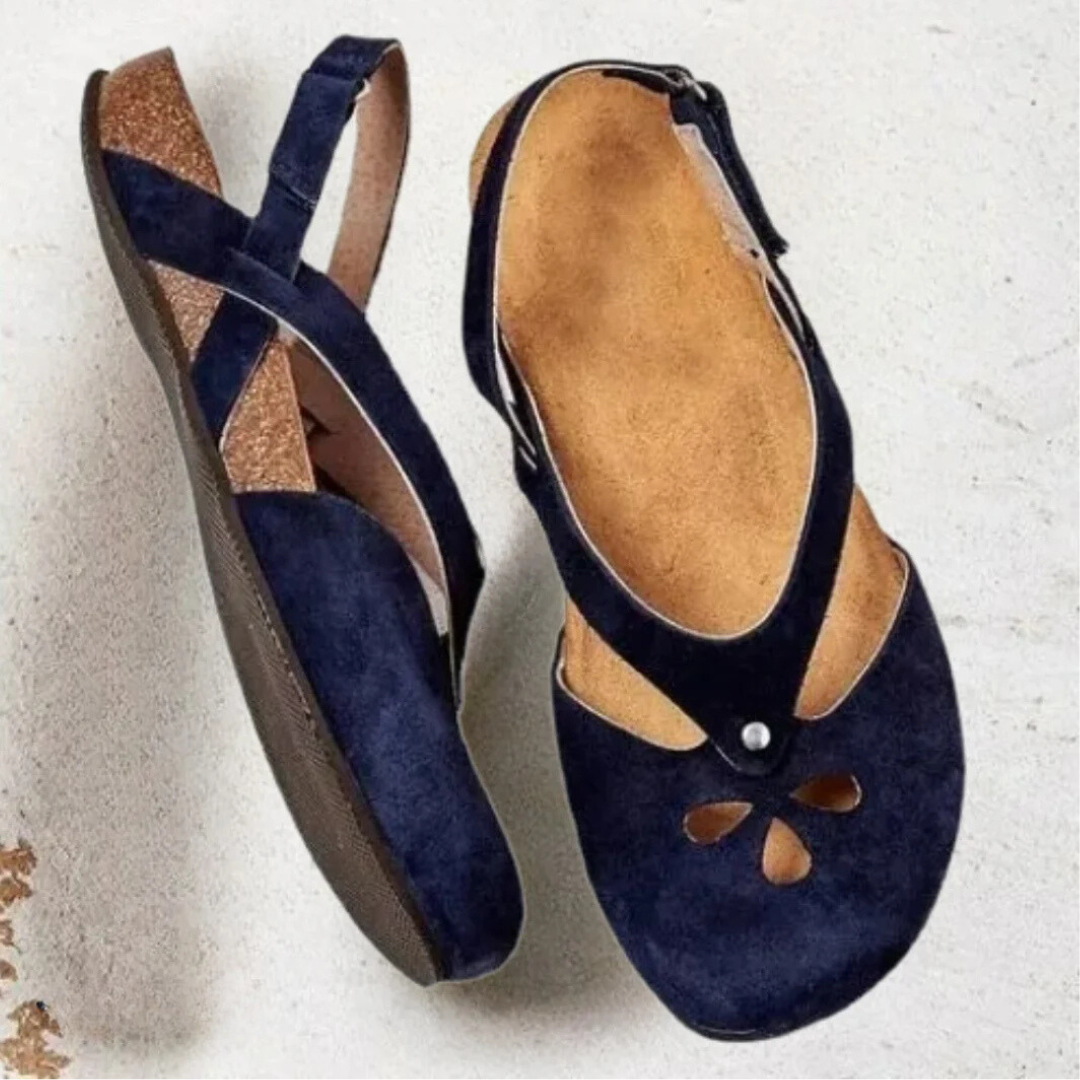 Women's Orthopedic Slingback Sandals with Cross-Strap