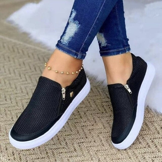 Women's Supportive Zip-Up Orthopedic Shoes