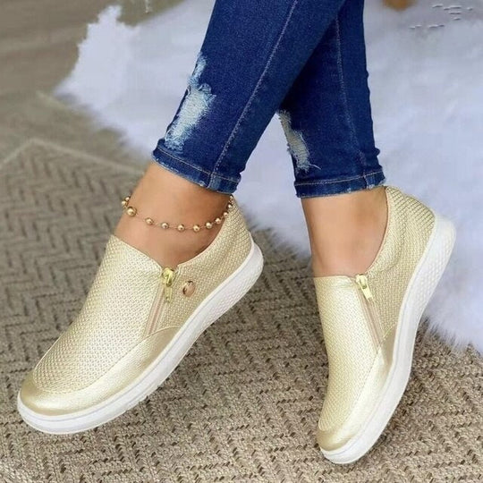Women's Supportive Zip-Up Orthopedic Shoes