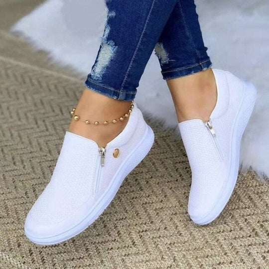 Women's Supportive Zip-Up Orthopedic Shoes