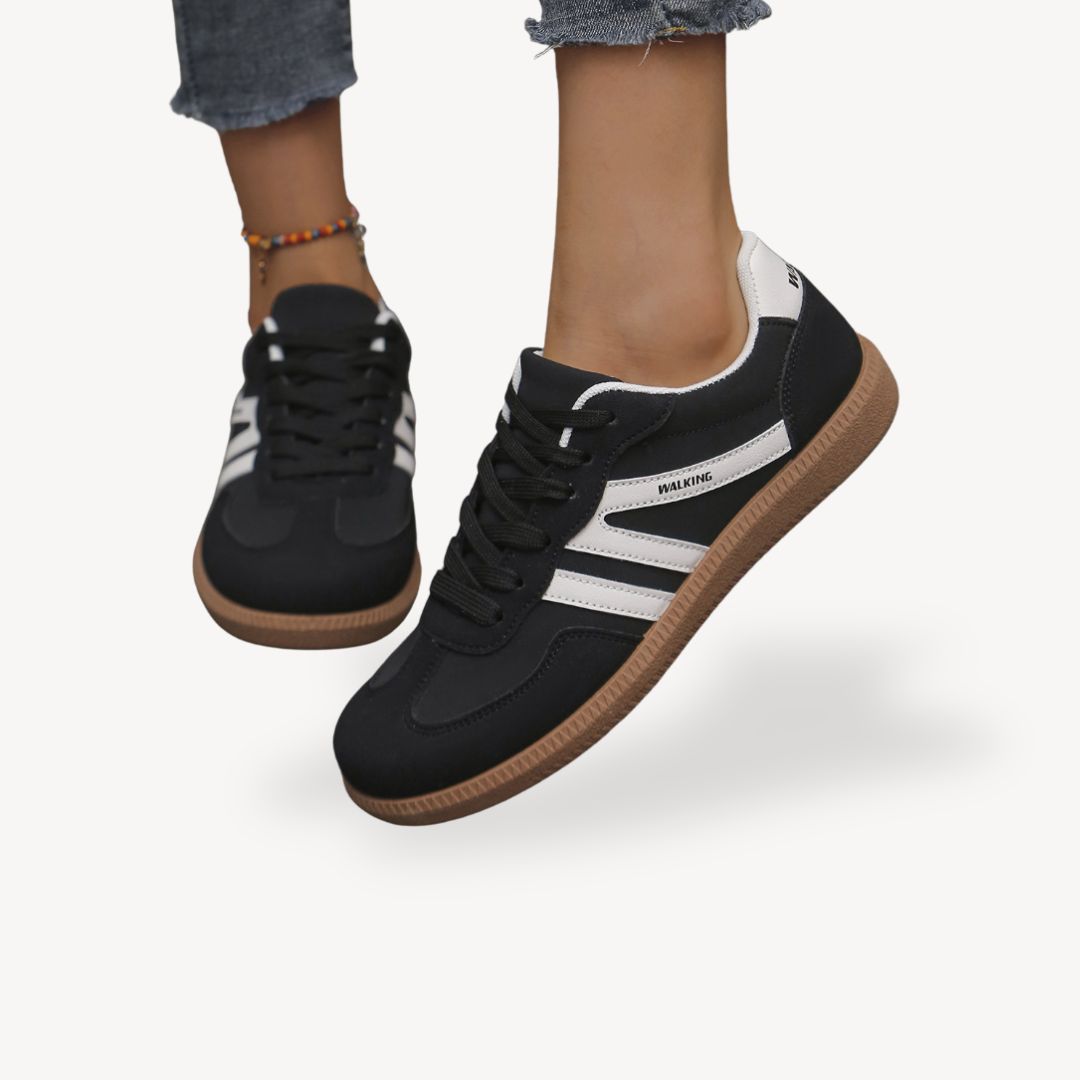 Women's Suede Sneakers with Orthopedic Design