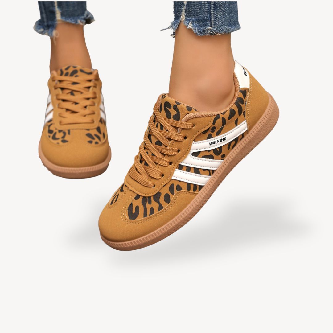 Women's Suede Sneakers with Orthopedic Design
