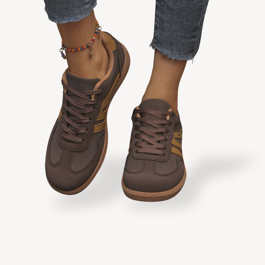 Women's Suede Sneakers with Orthopedic Design
